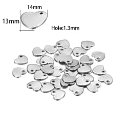 10-50pcs 6-30mm Stainless Steel Charms Round Dog Tag Pendant Stamping Blanks Pendants For Custom Necklaces DIY Jewelry Making