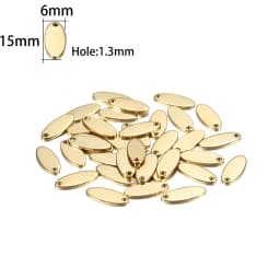 10-50pcs 6-30mm Stainless Steel Charms Round Dog Tag Pendant Stamping Blanks Pendants For Custom Necklaces DIY Jewelry Making