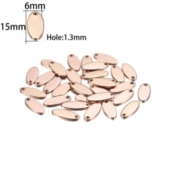 10-50pcs 6-30mm Stainless Steel Charms Round Dog Tag Pendant Stamping Blanks Pendants For Custom Necklaces DIY Jewelry Making