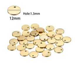 10-50pcs 6-30mm Stainless Steel Charms Round Dog Tag Pendant Stamping Blanks Pendants For Custom Necklaces DIY Jewelry Making