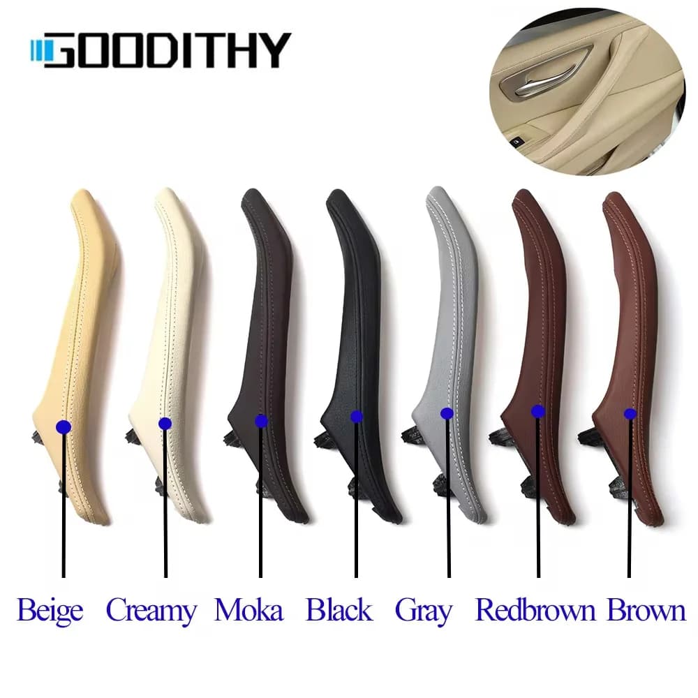 Interior Passenger Door Handle Leather Pull Handle Assembly Replacement For BMW 5 Series F10 F11 F18 520i 523i 525i 528i 535i