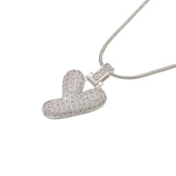 1.25x500mm Fat and Lovely Crystal Brass Silver Color A-Z Letter Charm Necklace for Women Friends Birthday Gift Model: VL34