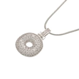 1.25x500mm Fat and Lovely Crystal Brass Silver Color A-Z Letter Charm Necklace for Women Friends Birthday Gift Model: VL34