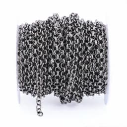 2m/lot Metal Necklace Chain 3.2/4.8/5.8mm Jewelry Bulk Chain Rhodium/KC Gold/Gunblack/Antique Bronze For Jewelry Making Findings