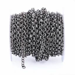 2m/lot Metal Necklace Chain 3.2/4.8/5.8mm Jewelry Bulk Chain Rhodium/KC Gold/Gunblack/Antique Bronze For Jewelry Making Findings