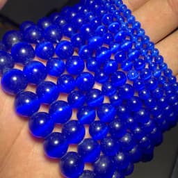 YHBZRET Colorful Cat Eye Beads opal Natural Stone Round glass Loose Spacer beads for Jewelry making DIY bracelets 4/6/8/10/12MM