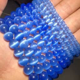 YHBZRET Colorful Cat Eye Beads opal Natural Stone Round glass Loose Spacer beads for Jewelry making DIY bracelets 4/6/8/10/12MM