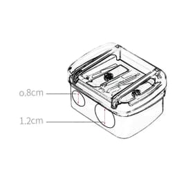 Brand Double Holes Precision Lipstick Cosmetic Pencil Sharpener For Eyebrow Lip Liner Eyeliner Pencil Girls Gift School Supplies