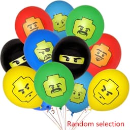 Building Block Party Balloon 12 Inch Latex Balloon Baby Shower Decoration Children Birthday Party Decoration Supplies