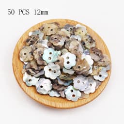 50PCS 20/18/15/12/10mm Natural Shell Sewing Buttons Color Japan Mother of Pearl MOP Round Shell 2 Hole Button Sewing Accessories