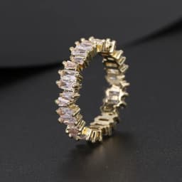 LXOEN Silver Color Square CZ Rings Paved Austrian Zircon Fashion Women Ring for Party Engagement Ring Jewelry Gift