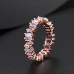 LXOEN Silver Color Square CZ Rings Paved Austrian Zircon Fashion Women Ring for Party Engagement Ring Jewelry Gift