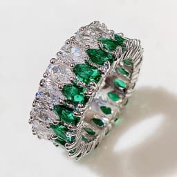 LXOEN Silver Color Square CZ Rings Paved Austrian Zircon Fashion Women Ring for Party Engagement Ring Jewelry Gift