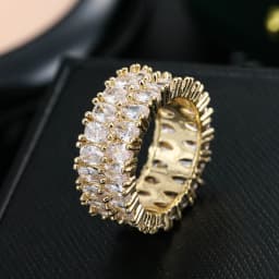 LXOEN Silver Color Square CZ Rings Paved Austrian Zircon Fashion Women Ring for Party Engagement Ring Jewelry Gift