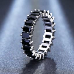 LXOEN Silver Color Square CZ Rings Paved Austrian Zircon Fashion Women Ring for Party Engagement Ring Jewelry Gift