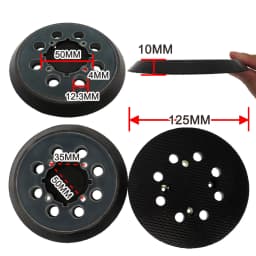 3 PCS 5 Inch 125MM 8-Hole Hook and Loop Sanding Pad Sander Backing Pad for Type 1, DWE6421 DWE6421K DWE6423 DEWALT Sander