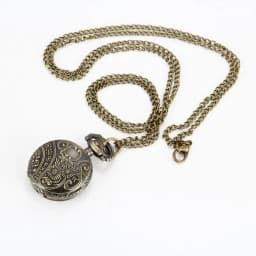 Vintage Pocket Small Watch Steampunk Quartz Watch With Chain Hollow Heart Cover Necklace Bronze Color Alloy Fob Clock Men Gift