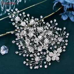 YouLaPan Rhinestone Bridal Headpiece Wedding Headwear Hair Accessories Woman Headband Jewelry Bride Headdresses for Party HP438
