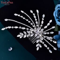 YouLaPan Rhinestone Bridal Headpiece Wedding Headwear Hair Accessories Woman Headband Jewelry Bride Headdresses for Party HP438