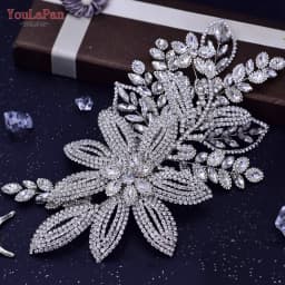 YouLaPan Rhinestone Bridal Headpiece Wedding Headwear Hair Accessories Woman Headband Jewelry Bride Headdresses for Party HP438