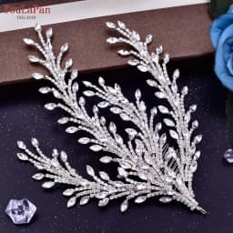 YouLaPan Rhinestone Bridal Headpiece Wedding Headwear Hair Accessories Woman Headband Jewelry Bride Headdresses for Party HP438