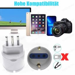European Euro Eu Plug To Italy Standard Power Plug Adapter Socket 10A/16A Travel Converter AC 110~250V
