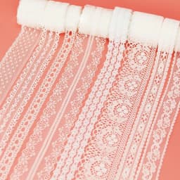 (5 Yards/Roll) White Lace Ribbon Fabric Webbing Decoration Lovely Gift Packing Polyester Material