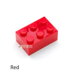 40pcs DIY Building Blocks Thick Figures Bricks 2x3 Dots Educational Creative Size Compatible With 3002 Plastic Toys for Children