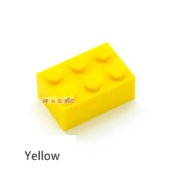 40pcs DIY Building Blocks Thick Figures Bricks 2x3 Dots Educational Creative Size Compatible With 3002 Plastic Toys for Children