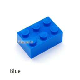40pcs DIY Building Blocks Thick Figures Bricks 2x3 Dots Educational Creative Size Compatible With 3002 Plastic Toys for Children