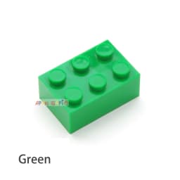 40pcs DIY Building Blocks Thick Figures Bricks 2x3 Dots Educational Creative Size Compatible With 3002 Plastic Toys for Children