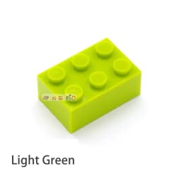 40pcs DIY Building Blocks Thick Figures Bricks 2x3 Dots Educational Creative Size Compatible With 3002 Plastic Toys for Children