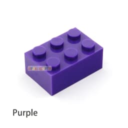 40pcs DIY Building Blocks Thick Figures Bricks 2x3 Dots Educational Creative Size Compatible With 3002 Plastic Toys for Children