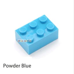 40pcs DIY Building Blocks Thick Figures Bricks 2x3 Dots Educational Creative Size Compatible With 3002 Plastic Toys for Children
