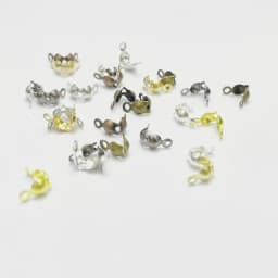 100pcs/lot Connector Clasp Fitting 4x7mm Ball Chain Calotte End Crimps Beads Connector Components For DIY Jewelry Making Supplie