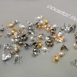 100pcs/lot Connector Clasp Fitting 4x7mm Ball Chain Calotte End Crimps Beads Connector Components For DIY Jewelry Making Supplie