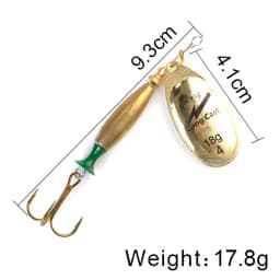 NGB 1PC Long Cast 4#-18g 5#-24g Spinner Lure Bait Spoon Lures Pike Metal Fishing Lure Bass Hard Bait With Hooks