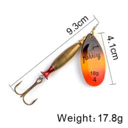 NGB 1PC Long Cast 4#-18g 5#-24g Spinner Lure Bait Spoon Lures Pike Metal Fishing Lure Bass Hard Bait With Hooks