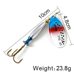 NGB 1PC Long Cast 4#-18g 5#-24g Spinner Lure Bait Spoon Lures Pike Metal Fishing Lure Bass Hard Bait With Hooks