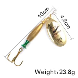 NGB 1PC Long Cast 4#-18g 5#-24g Spinner Lure Bait Spoon Lures Pike Metal Fishing Lure Bass Hard Bait With Hooks
