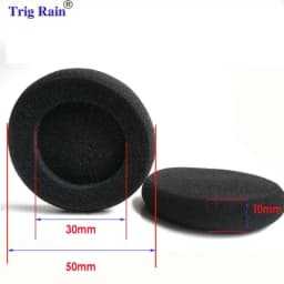 Thickened Foam Ear Pads For Headphones Sponge Replacement Cushions Covers Earphones Case 35mm 40mm 50mm 55mm 60mm 70mm 80mm