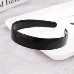 1pc Fashion Wave Mens Women Unisex Plastic Resin Black Wavy Hair Head Hoop Band Sport Headband Hair Accessories Headdress