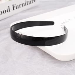 1pc Fashion Wave Mens Women Unisex Plastic Resin Black Wavy Hair Head Hoop Band Sport Headband Hair Accessories Headdress