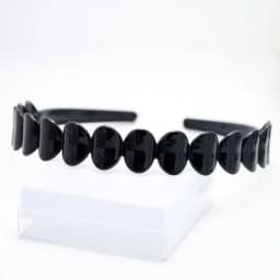 1pc Fashion Wave Mens Women Unisex Plastic Resin Black Wavy Hair Head Hoop Band Sport Headband Hair Accessories Headdress