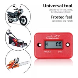 LCD Display Waterproof Inductive Digital Hour Meter Engine Gauge Hour Meter for Bike Motorcycle ATV Boat