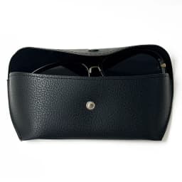 Luxury EVA Zipper Sunglasses Case High Quality Black PU Leather Protective Glasses Box