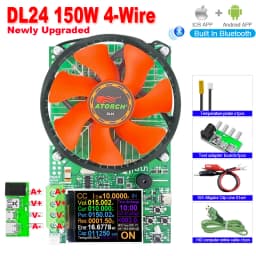 DL24 150W 20A DC Power USB Tester Electronic Load Lithium Battery Capacity Monitor Discharge Meter Supply Checker With APP