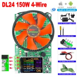 DL24 150W 20A DC Power USB Tester Electronic Load Lithium Battery Capacity Monitor Discharge Meter Supply Checker With APP
