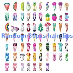 30Pcs/Lot Korean Style Women Hair Accessories Cartoon Hair Clip Flower Hairclip Cute Headdress Print Alloy Hairpins for Girls