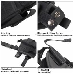 Universal Drop Leg Gun Holster Right Handed Tactical Thigh Pistol Bag Pouch Legs Harness for All Handguns